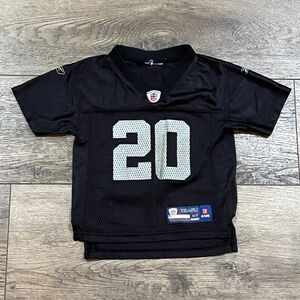 Vintage Y2K Reebok NFL Raiders Darren McFadden #20 Black Jersey Youth Size 4T
